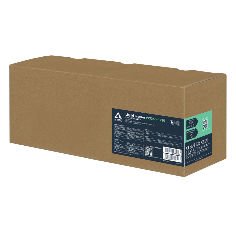 Жидкостная система охлаждения Arctic Cooling Arctic Liquid Freezer WS360-4710 Intel® LGA4710, LGA4677 арт. ACFRE00202A — изображение 6
