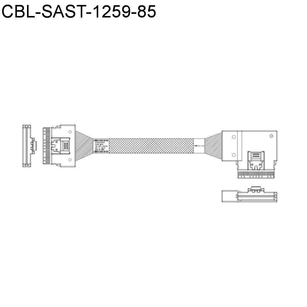 Кабель SuperMicro CBL-KIT-220U-TNR-22N Cable Kit with 11 NVMe cables for X12 Ultra 220U-TNR — изображение 3