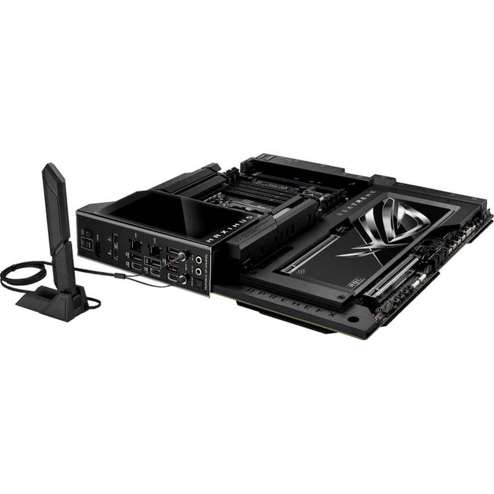 Материнская плата ASUS ROG MAXIMUS Z890 EXTREME LGA1851 E-ATX 4xDDR5 2xPCIEx16 PCIEx4 4xM.2 2xThunderbolt 2xUSB-C HDMI 2.5GLAN 10GLAN Wi-Fi 7 — изображение 10