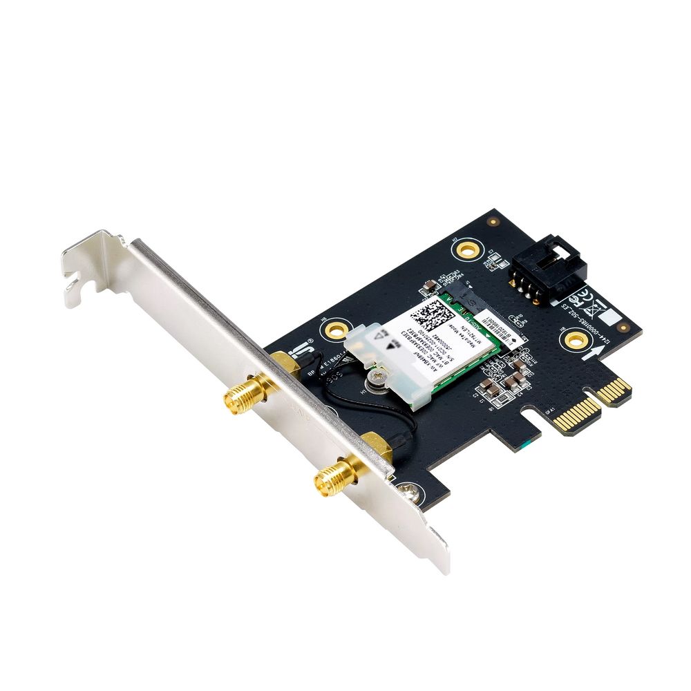 Адаптер беспроводной связи (Wi-Fi) ASUS PCE-AX1800 WiFi 6 Bluetooth 5.2 1201Mbps+574Mbps 5GHz/2.4GHz (90IG07A0-MO0B00) (463849) — изображение 3