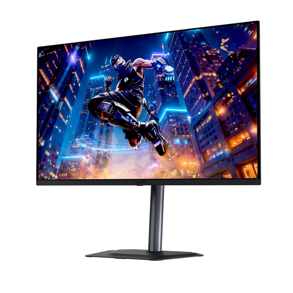 Монитор 31.5" Gigabyte MO32U2 EK Black (31,5 "QD-OLED, 3840 x 2160, 240Hz, 2xHDMI 2.1, DP 1.4, 3xUSB 3.2, USB Type-C (18Вт), 0,03 ms,178°/178°, 250 нит (типичная), 1000 нит (пиковая), 1,5 М:1, Pivot) — изображение 2