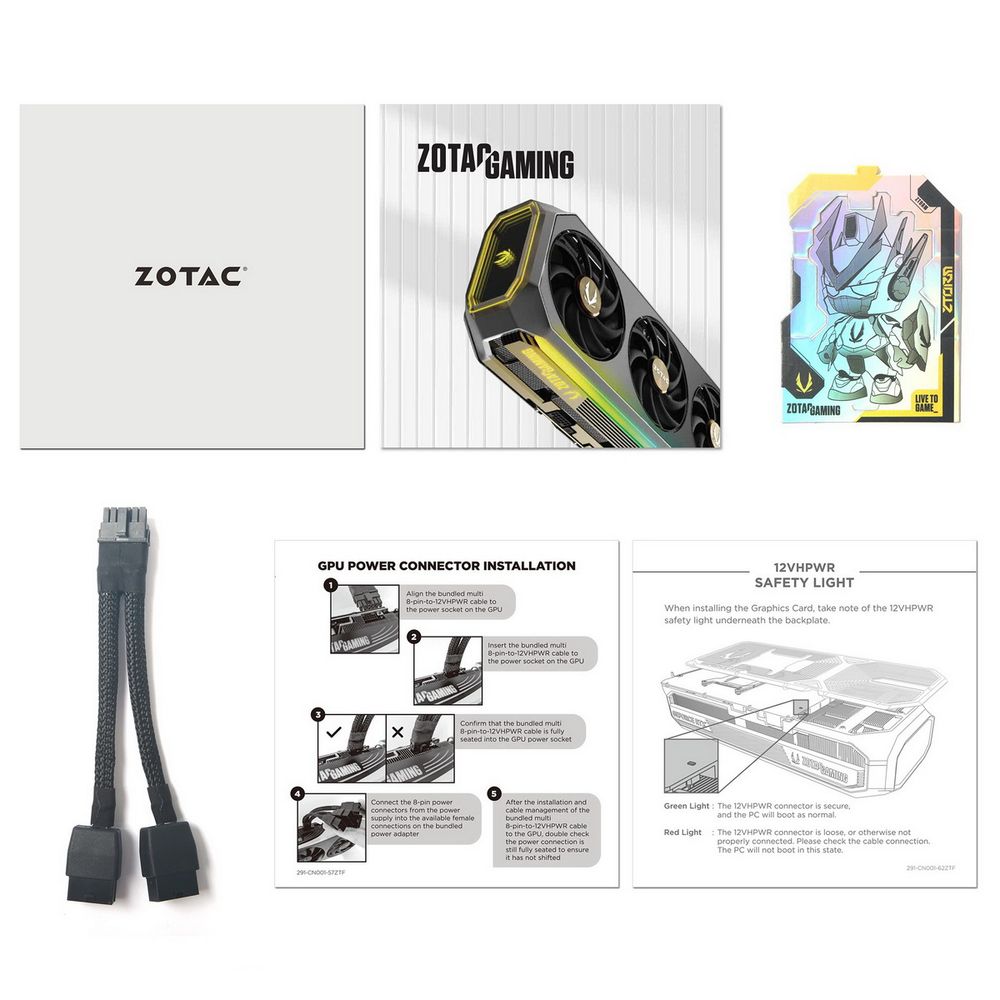 Видеокарта Zotac RTX5070 TWIN EDGE OC WHITE ED 12GB GDDR7 192bit 3xDP HDMI 2FAN PREMIUM PACK — изображение 7