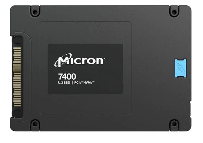 Накопитель SSD PCIE 3.2TB 7400 MAX MTFDKCC3T2TFC-1AZ1ZABYY U.3 NVMe 6600/3500 3DWPD MICRON — изображение 3