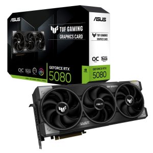 Видеокарта ASUS Bad Pack RTX5080 TUF GAMING OC 16GB GDDR7 256bit 3xDP 3xHDMI 3FAN RTL (TUF-RTX5080-O16G-GAMING) bp