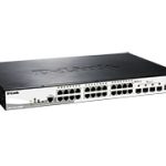 Управляемый стекируемый коммутатор SmartPro с 24 портами 10/100/1000Base-T с поддержкой РоЕ и 4 портами 10G Base-X SFP+