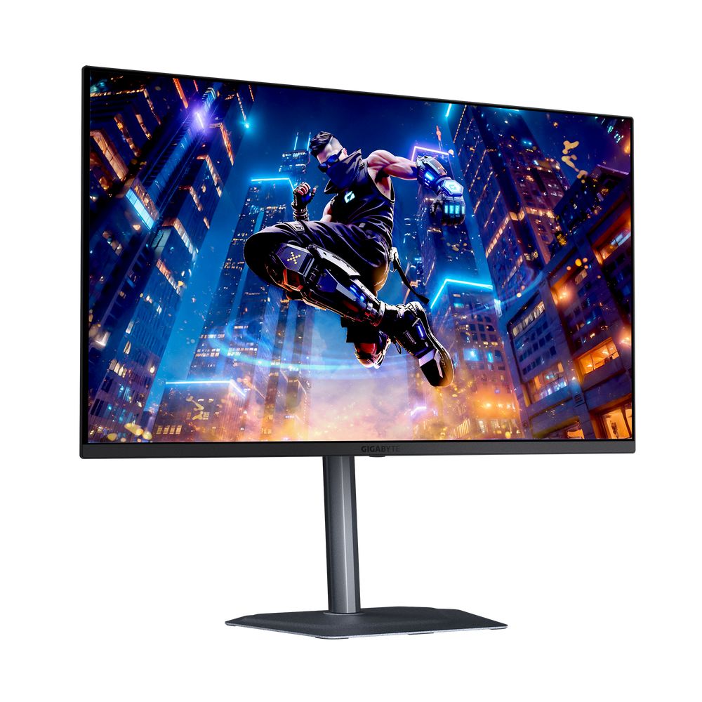Монитор 31.5" Gigabyte MO32U2 EK Black (31,5 "QD-OLED, 3840 x 2160, 240Hz, 2xHDMI 2.1, DP 1.4, 3xUSB 3.2, USB Type-C (18Вт), 0,03 ms,178°/178°, 250 нит (типичная), 1000 нит (пиковая), 1,5 М:1, Pivot) — изображение 3