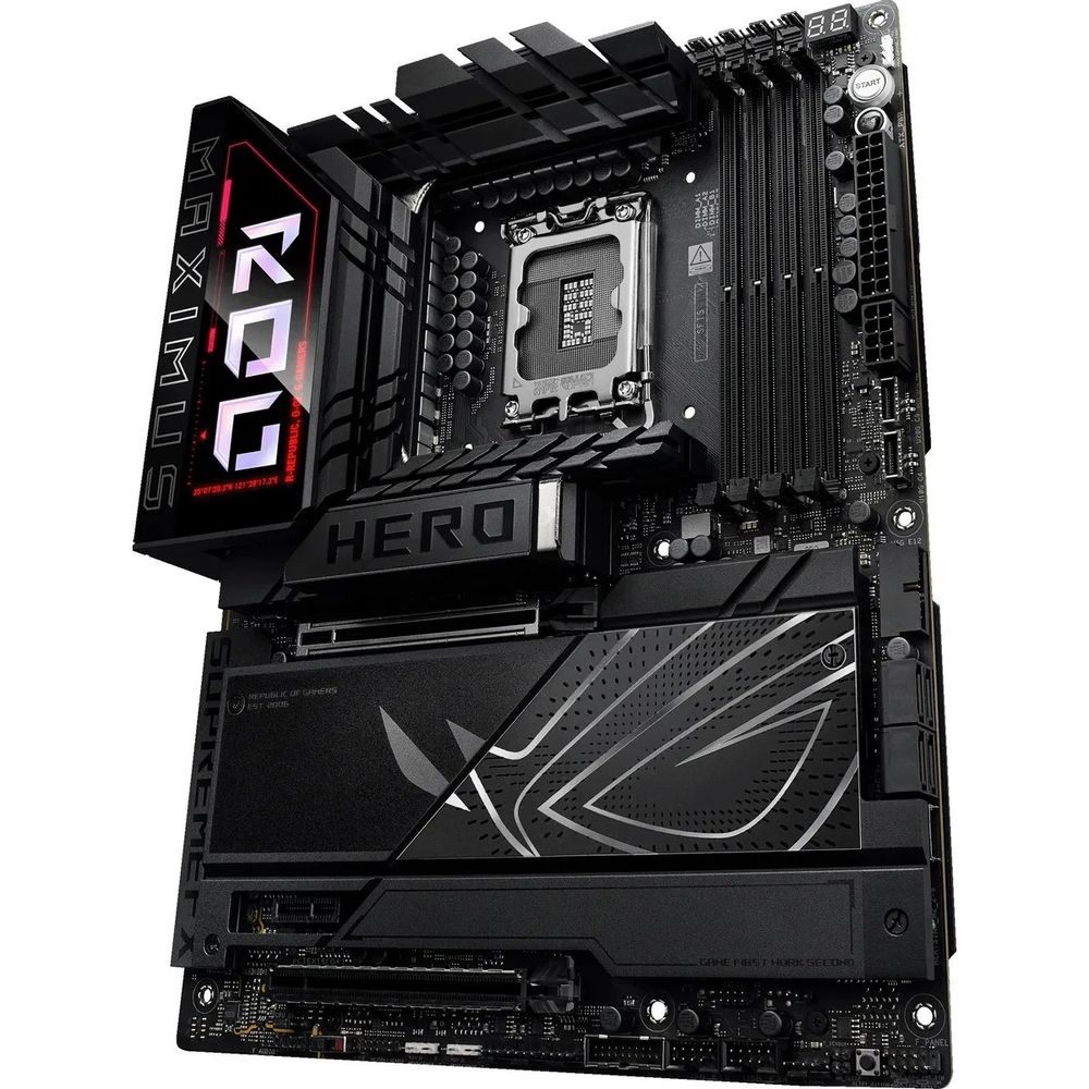 Материнская плата ASUS ROG MAXIMUS Z890 HERO LGA1851 ATX 4xDDR5 2xPCIEx16 PCIEx1 6xM.2 2xThunderbolt USB-C HDMI 2.5GLAN 5GLAN Wi-Fi 7 — изображение 3