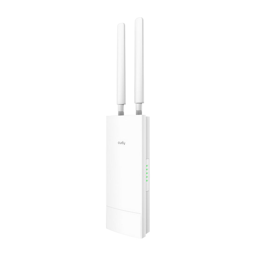 Маршрутизатор CUDY AC1200 Outdoor Wi-Fi Repeater, Access Point, 867Mbps at 5GHz + 300Mbps at 2.4GHz, 1 x 100Mbps RJ45, 2 Detachable Antennas, 24V passive PoE, IP65 Waterproof, lightning protection, 24V passive PoE adapter included