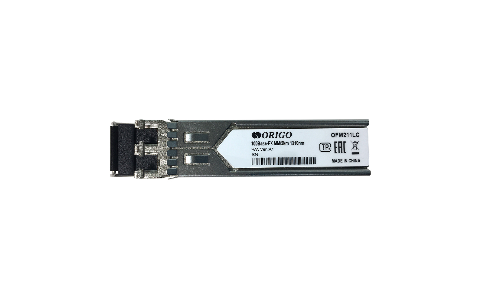 Трансивер SFP, 100Base-FX (Duplex LC), 1310 нм, для многомодового кабеля, до 2 км