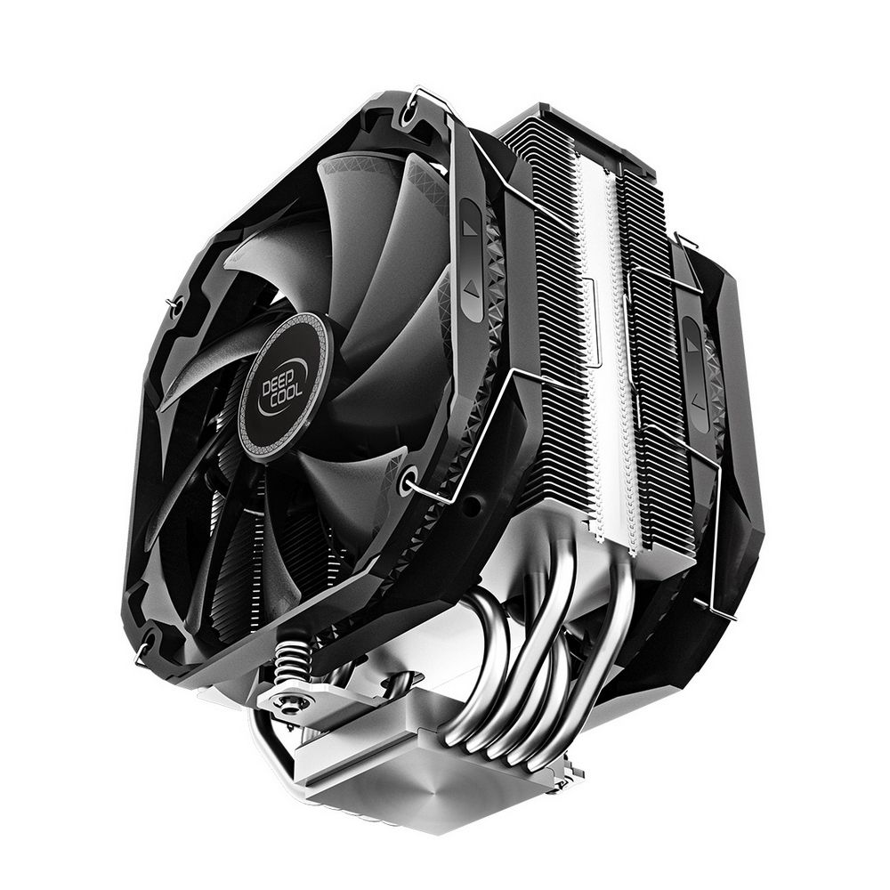 Вентилятор Deepcool AS500 PLUS RTL {6} (727071) (Height 164mm, 6mm x 5pcs, Fan 140mm*2, 500;1200RPM ±10%, < 29.2 dB(A), 4-pin PWM, TDP 220W, Screw, Socket AMD AM4, Intel LGA 2066/2011-v3/2011/1700/1200/115x) {8} — изображение 5