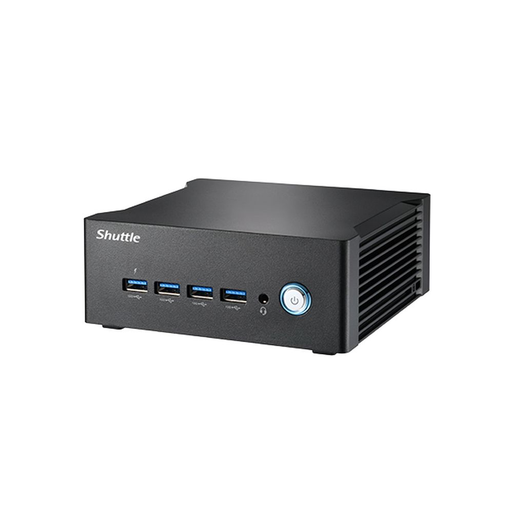 Мини ПК Shuttle NT10H, Intel Ultra5 125H, 2 x DDR5 SODIMM, no SSD, 120w PSU, VESA — изображение 3