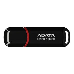 USB накопитель ADATA 512GB USB 3.2 Gen1 AUV150-512G-RBK black, Performance (Max.): Up to 100MB/s read