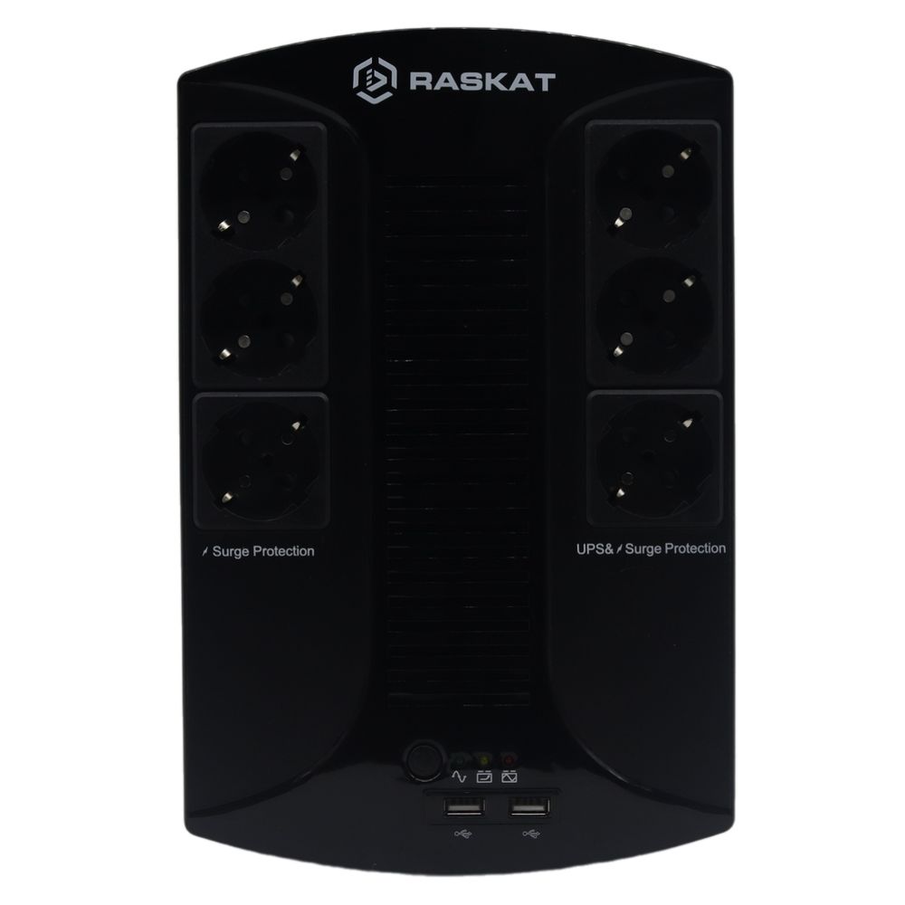 Источник бесперебойного питания ИБП Raskat VS-850VA 850VA, 510Вт, 6хCEE 7 — изображение 2