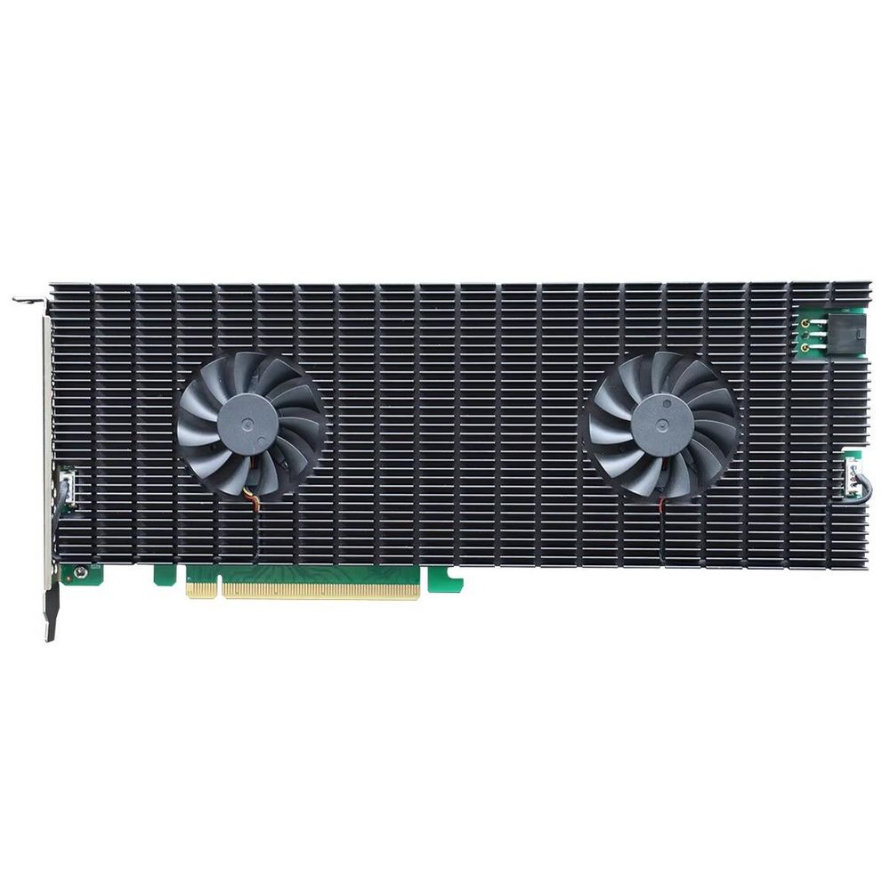 Плата расширения HighPoint SSD7540, PCIe 4.0 x16, Ports: 8x M.2 (2242/2260/2280), Board: Full Height, Full Length, Bootable, RAID: 0,1,10 ADD IN CARD