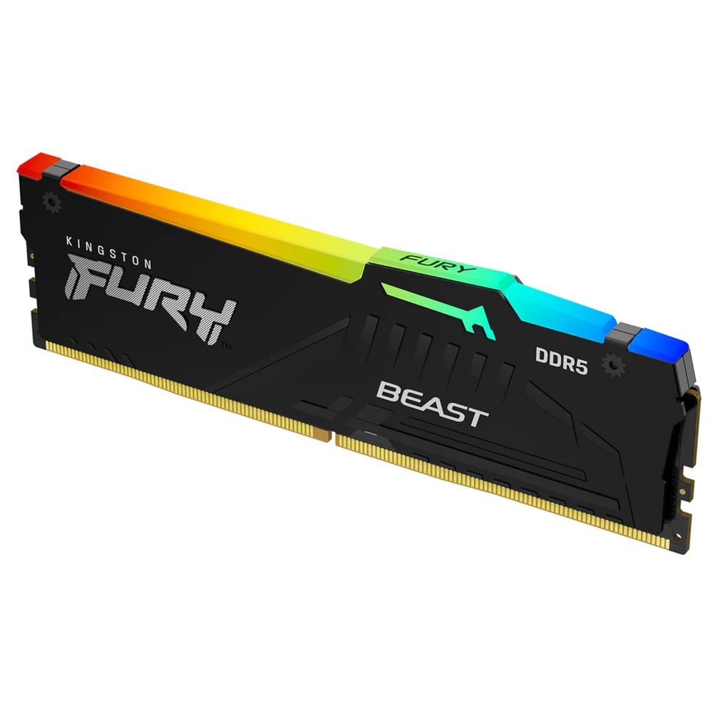 Модуль памяти Kingston 16GB DDR5 5600 DIMM FURY Beast Black RGB EXPO Non-ECC Unbuffered, 1RX8 36-38-38 1.25V 288-pin 16Gbit — изображение 3