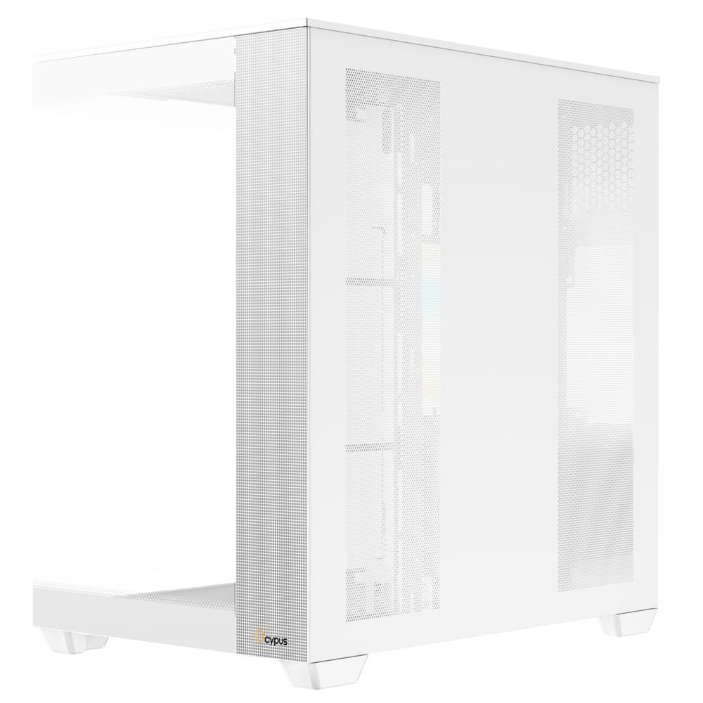 Корпус для ПК Ocypus Delta C74 WH ARGB ATX / win / white / 2 ARGB fans / no PSU /Tempered Glass — изображение 3