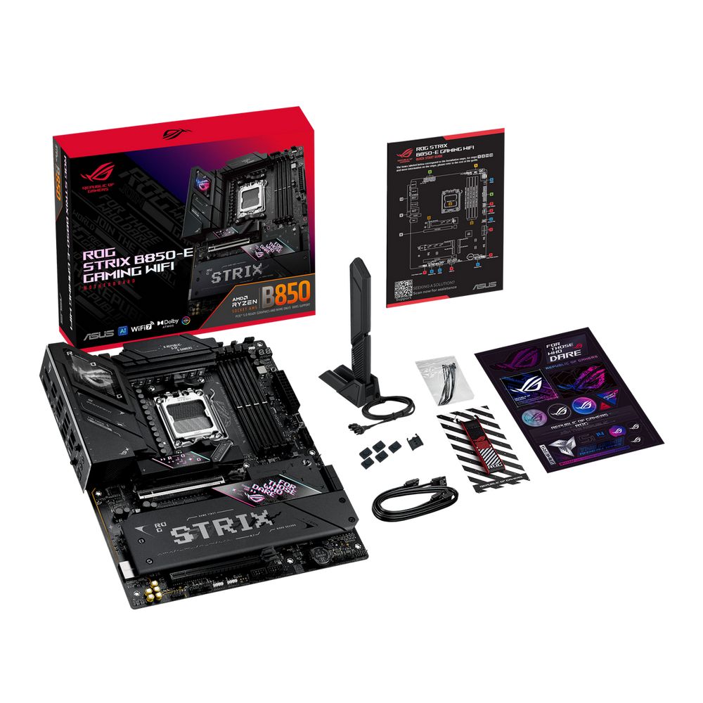 Материнская плата ASUS ROG STRIX B850-E GAMING WIFI AM5 ATX 4xDDR5 2xPCIEx16 5xM.2 2хUSB-C DP HDMI 5GLAN Wi-Fi 7 — изображение 13