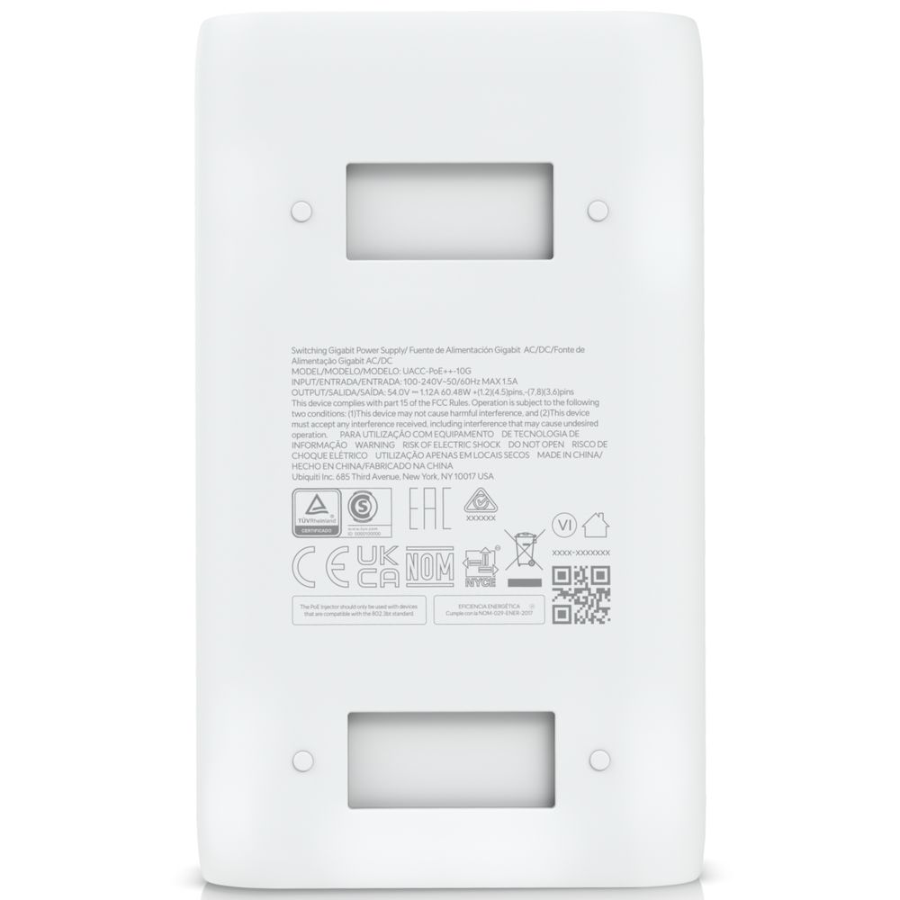 Блок питания для сетевого устройства Ubiquiti PoE-54-60W-10G 802.3bt — изображение 7