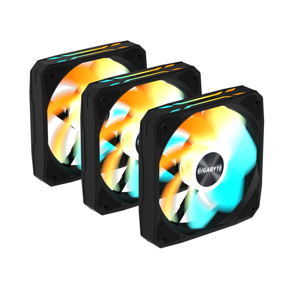 Вентилятор в корпус Gigabyte GBT EZRVSFAN1203 3X120mm ARGB FANs set. PWM, 3 Pin — изображение 5