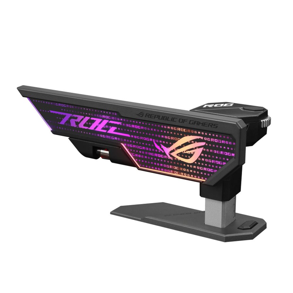 Аксессуары Держатель для видеокарты ASUS XH01/GRY/ARGB/VGA HOLDER XH01 ROG HERCULX GRAPHICS CARD HOLDER — изображение 2
