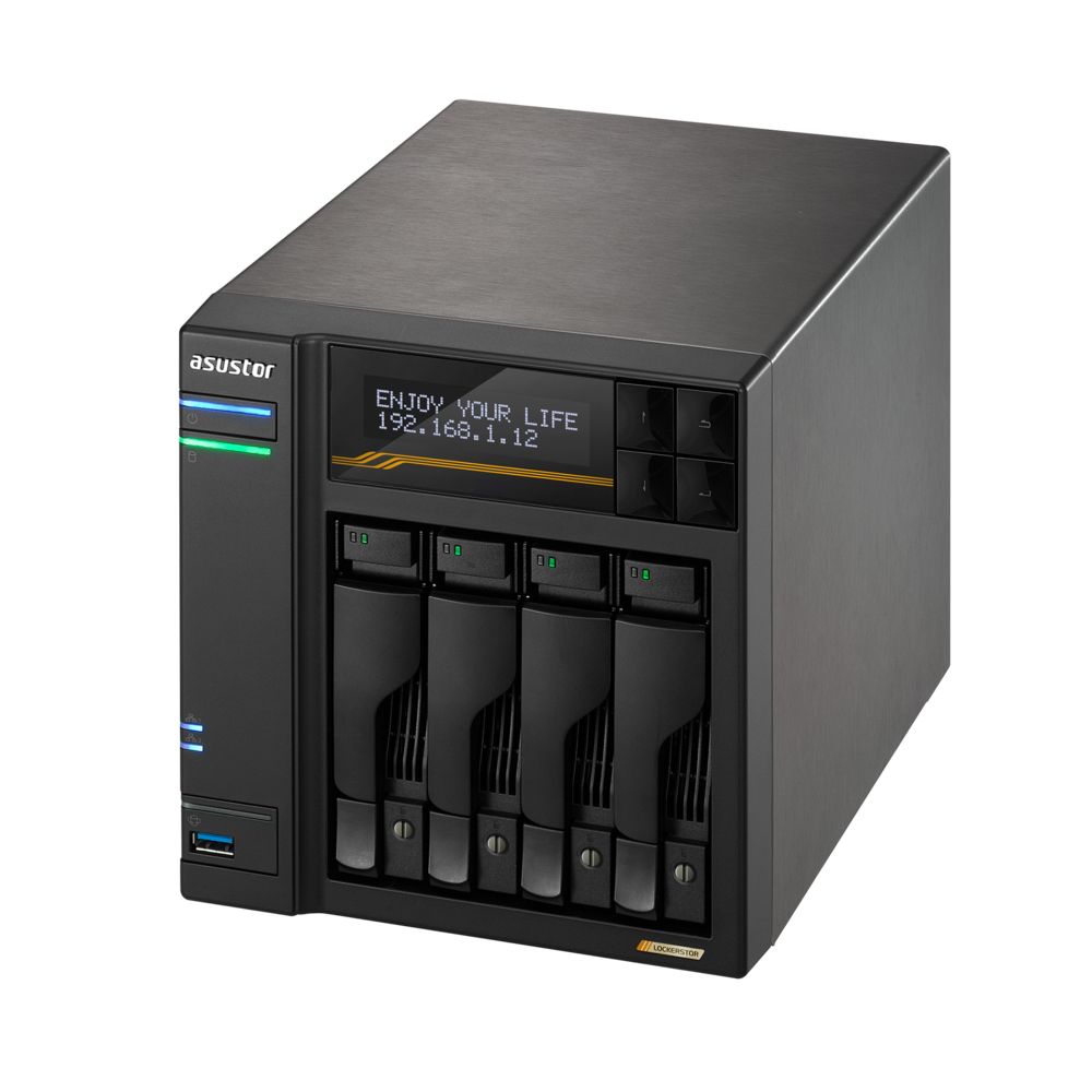 Платформа СХД ASUSTOR AS6804T 4 Bay (Max.16) 4xM.2 2x5GLAN 2x10GLAN 16GB (Max.64GB) DDR5 2xUSB-C 3xUSB — изображение 4