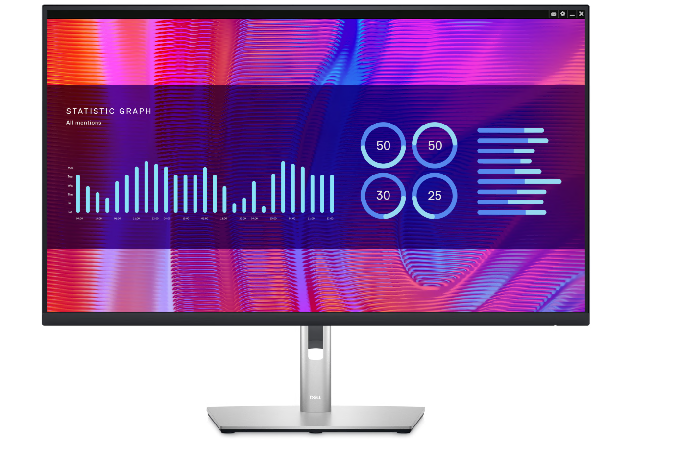 Монитор Dell 31,5" P3223DE, 16:9, IPS, QHD, 5ms, 350cd, 60Hz, HDMI, DP, USB, HAS — изображение 4
