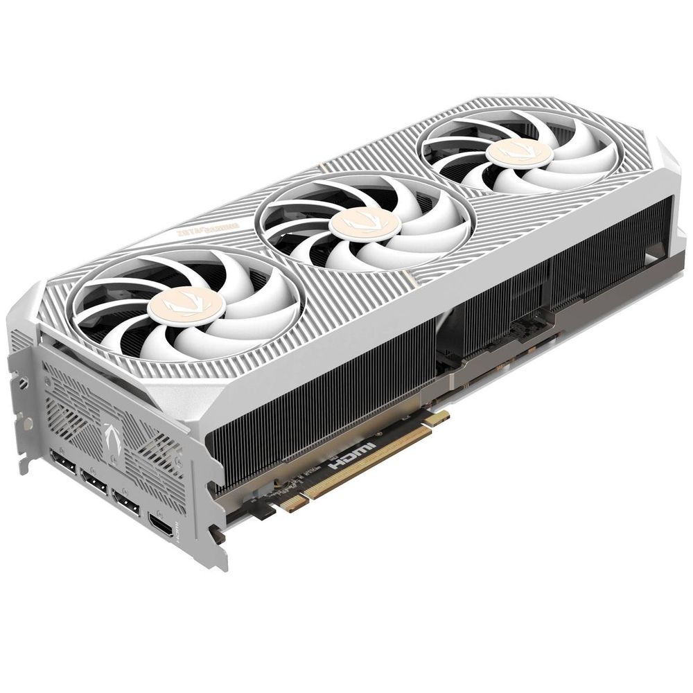Видеокарта Zotac RTX5080 SOLID OC WHITE ED 16GB GDDR7 256bit 3xDP HDMI 3FAN PREMIUM PACK — изображение 3