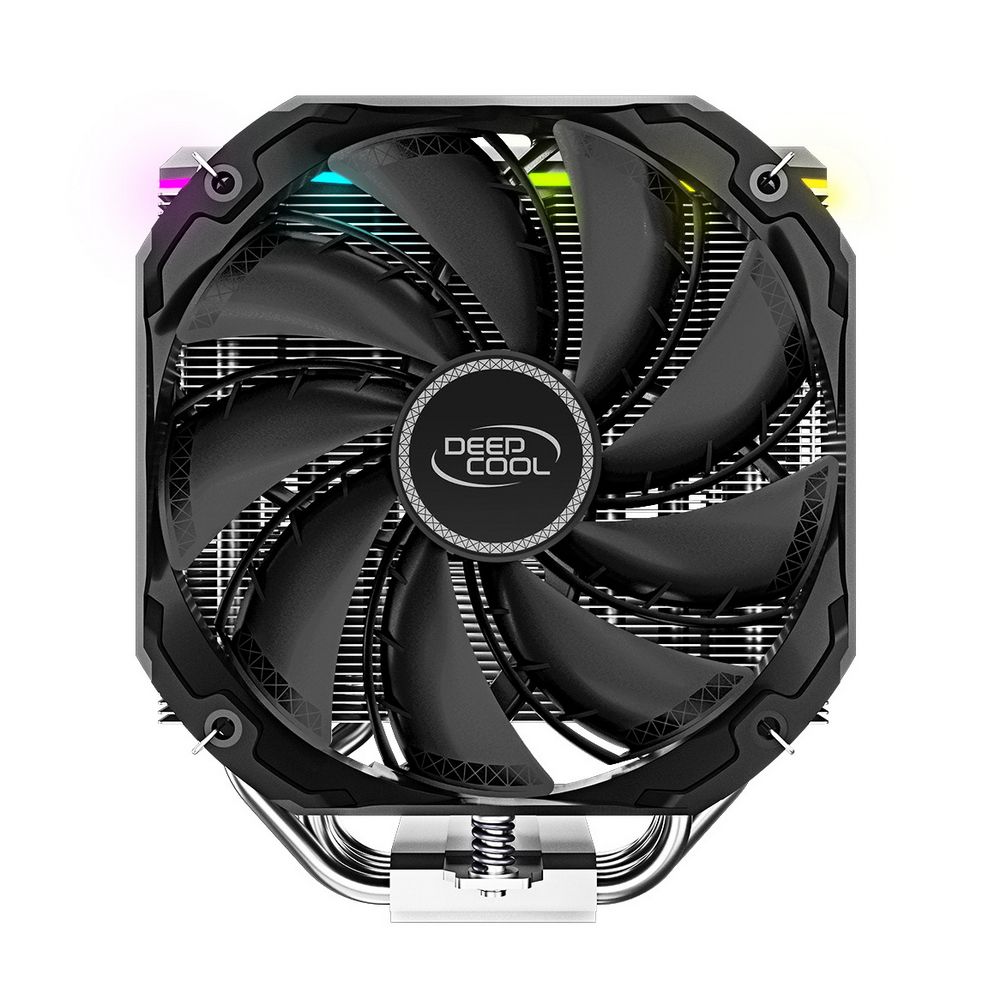 Вентилятор Deepcool AS500 PLUS RTL {6} (727071) (Height 164mm, 6mm x 5pcs, Fan 140mm*2, 500;1200RPM ±10%, < 29.2 dB(A), 4-pin PWM, TDP 220W, Screw, Socket AMD AM4, Intel LGA 2066/2011-v3/2011/1700/1200/115x) {8} — изображение 4