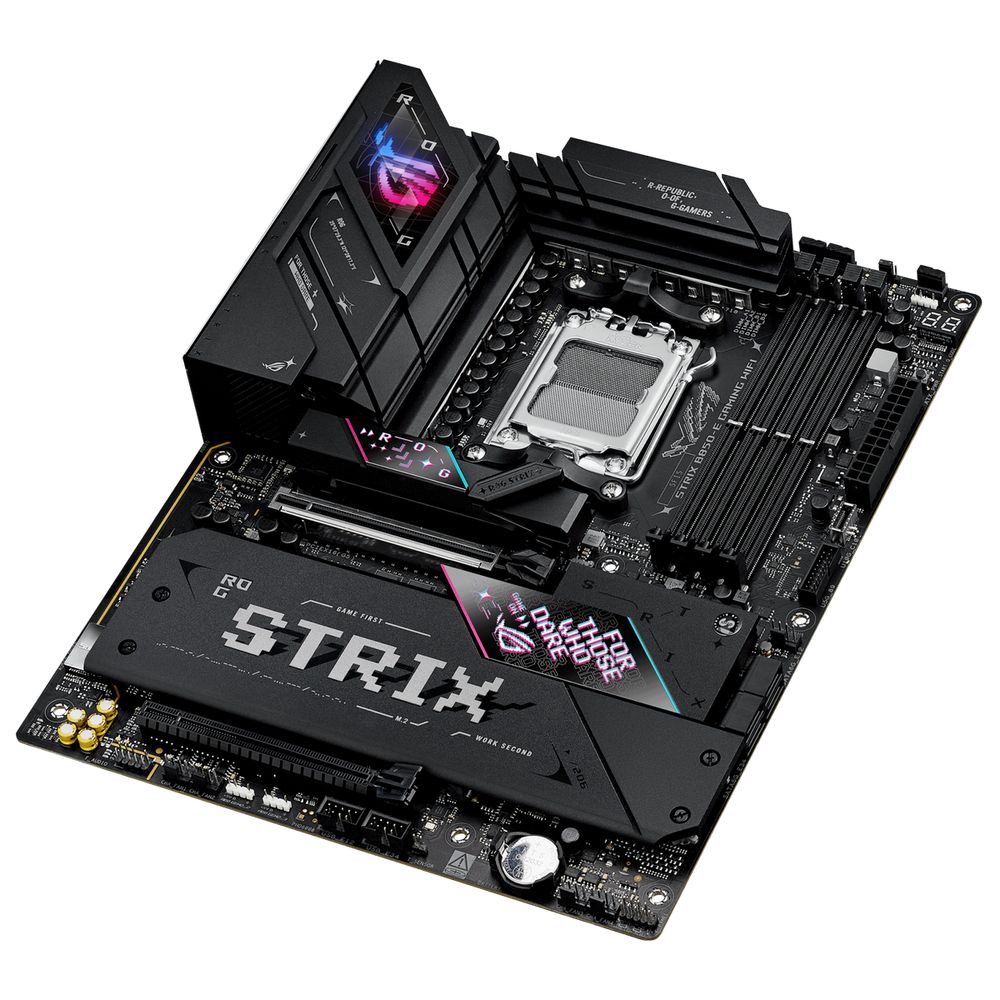 Материнская плата ASUS ROG STRIX B850-E GAMING WIFI AM5 ATX 4xDDR5 2xPCIEx16 5xM.2 2хUSB-C DP HDMI 5GLAN Wi-Fi 7 — изображение 8