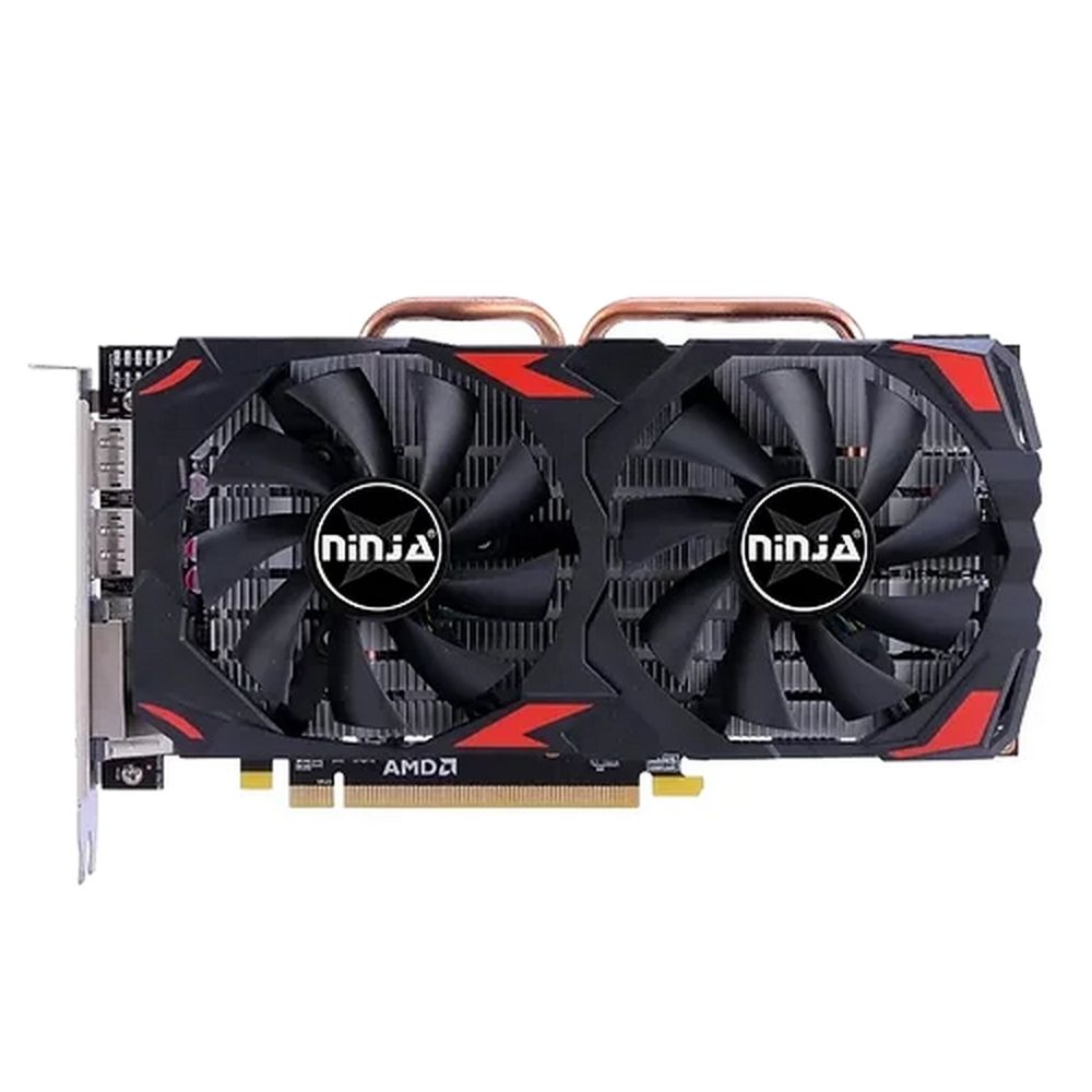 Видеокарта Ninja (Sinotex) RX580 4GB GDDR5 256bit 2xDP HDMI 2FAN RTL — изображение 4