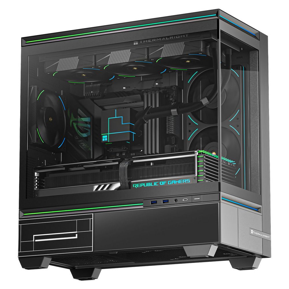 Корпус Case Thermalright TL-M10 Black mATX / win / black / no PSU / Tempered Glass — изображение 11
