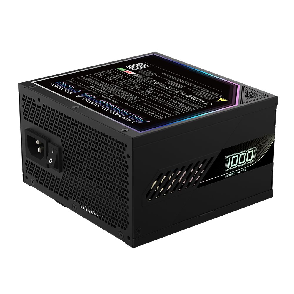 Блок питания ПК Gigabyte AE1000PM PG5 1000W, 80Plus, Platinum, Полностью модульный, PCIe Gen 5.1, ATX 3.0 compatible — изображение 6