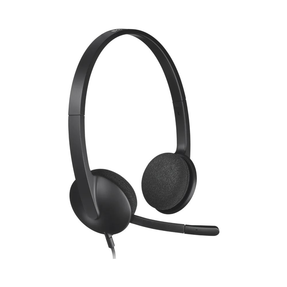 Гарнитура Logitech H340 черная, USB, поворотный микрофон, кабель 1.8м — изображение 2