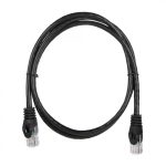 Патч-корд ACD-LPU5C-10B  Cat5e UTP 24AWG 4Pair, 7/0.18мм CU Черный, 1.0м, (741739)