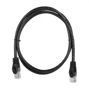 Патч-корд ACD-LPU5C-10B  Cat5e UTP 24AWG 4Pair, 7/0.18мм CU Черный, 1.0м, (741739)