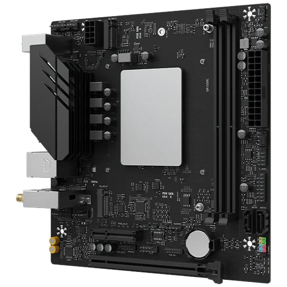 Материнская плата Maxsun MS-MoDT 230H D4 WIFI 230H, SoC, 2xDDR4, 1*PCIEx16, 1*PCIEx4, 2*M.2, 6*USB3.2Gen1, 6*USB2.0, 2*SATA3.0, 1G, M-ATX, OEM — изображение 2