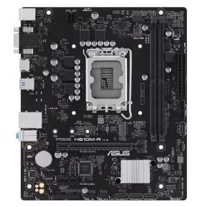 Материнская плата ASUS PRIME H610M-R-SI LGA1700 mATX 2xDDR5 PCIEx16 PCIEx1 M.2 DP HDMI VGA GLAN