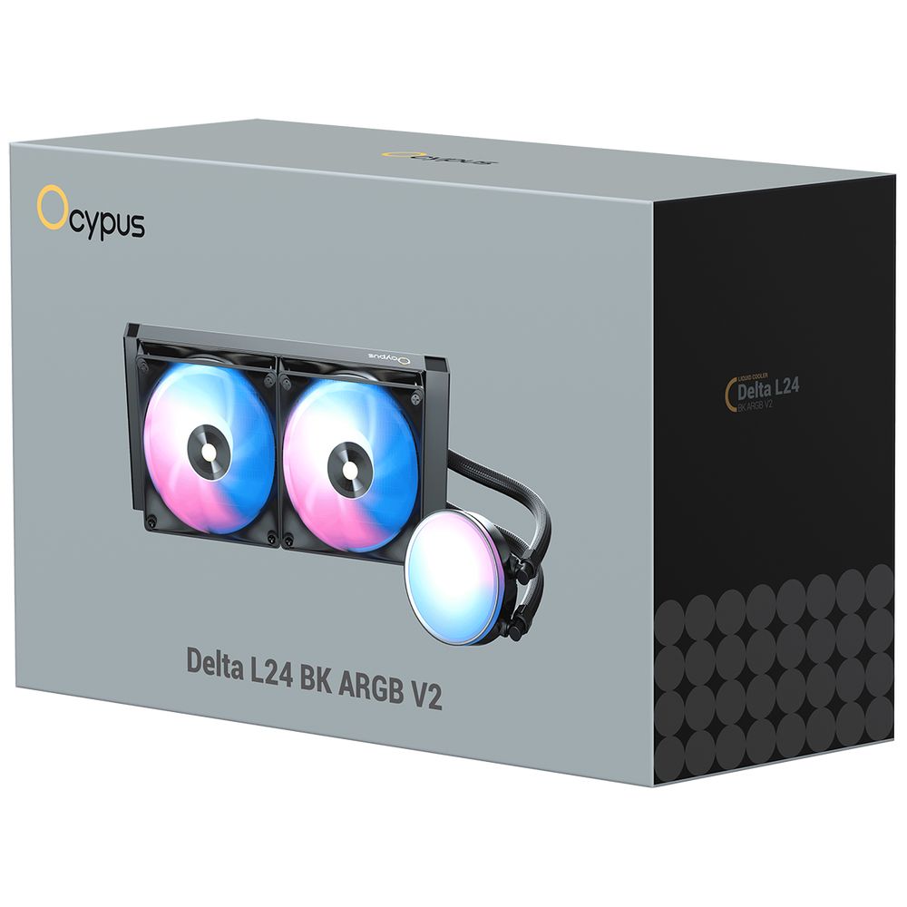 Вентилятор Cooler Ocypus Delta L24 BK ARGB V2 Black 280W/ All Intel/ AMD AM* / Screws — изображение 9