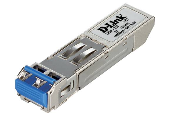 Трансивер SFP-трансивер с 1 портом 100Base-LX для одномодового оптического кабеля (до 15 км)