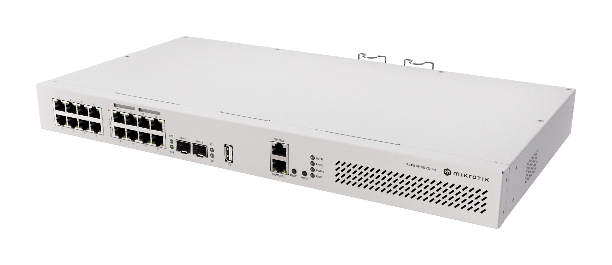 Коммутатор CRS418-8P-8G-2S+RM MIKROTIK — изображение 3
