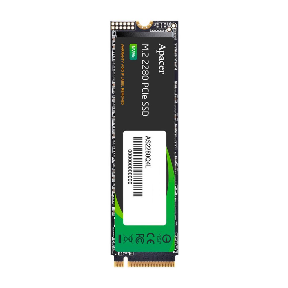 Твердотельный накопитель SSD Apacer M.2 2280 512GB AS2280Q4L Client SSD AP512GAS2280Q4L-1 3600/3000, PCIe Gen4 x4, 3D NAND — изображение 2