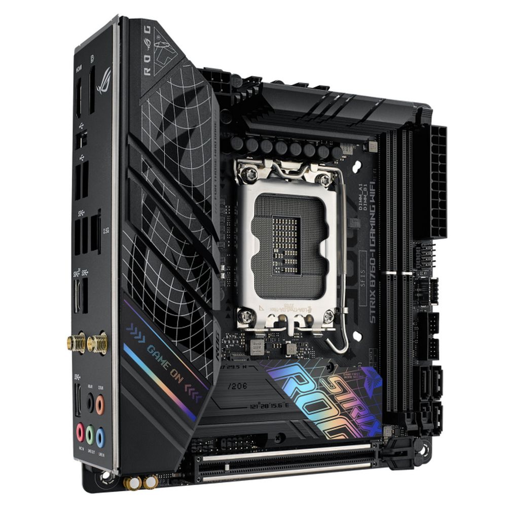 Материнская плата ASUS ROG STRIX B760-I GAMING WIFI LGA1700 mini-ITX 2xDDR5 PCIEx16 2xM.2 2хUSB-C DP HDMI 2.5GLAN Wi-Fi 6Е — изображение 4