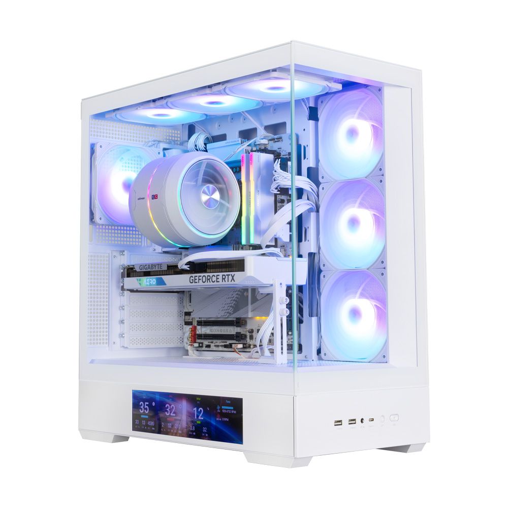 Корпус для ПК Zalman P40 DS White ATX Mid Tower PC Case, 120mm ARGB Fanx4 — изображение 13
