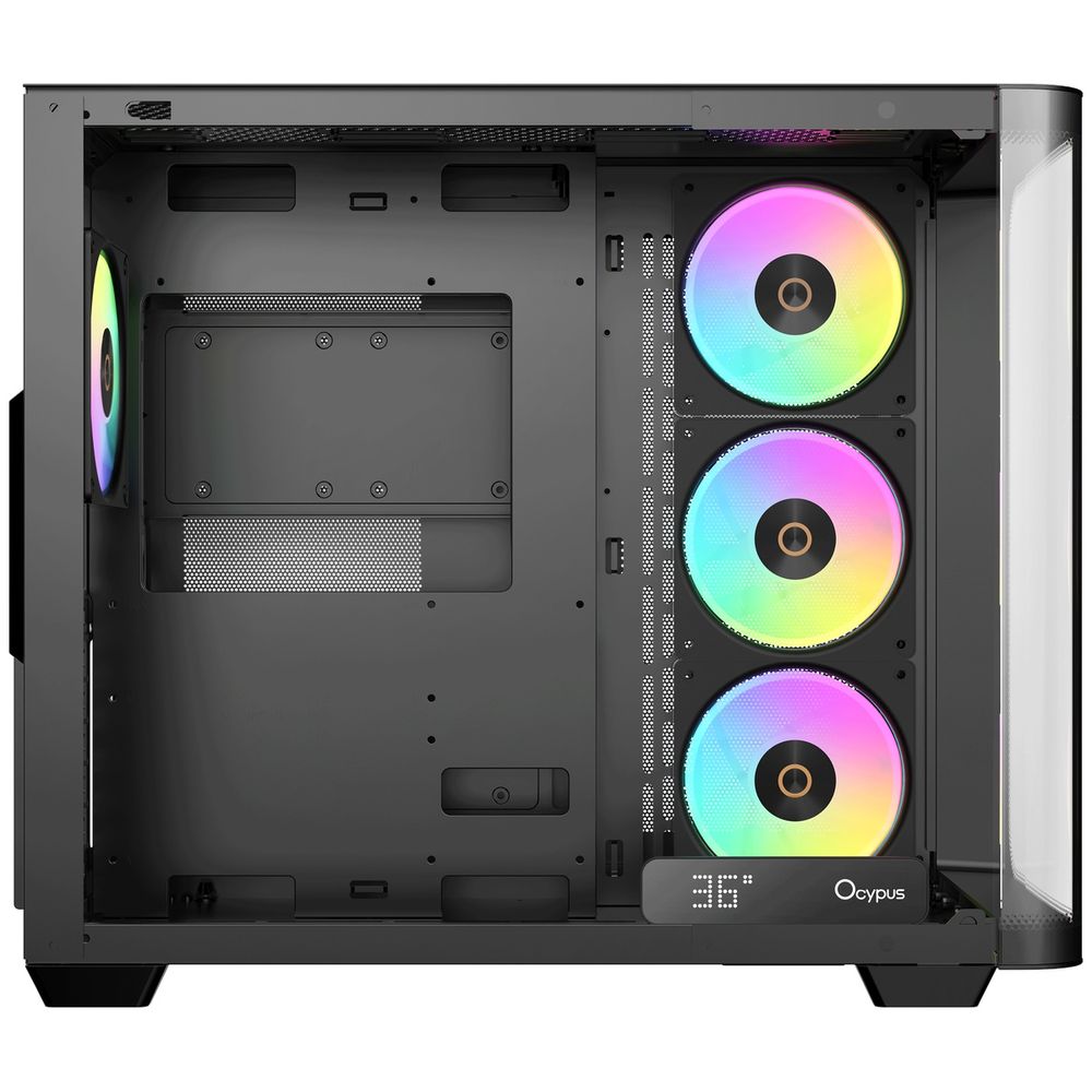 Корпус для ПК Ocypus Iota-C70-BKD400CD-GL Case Iota C70 BK Curve ARGB Digital ATX / win / black / — изображение 5