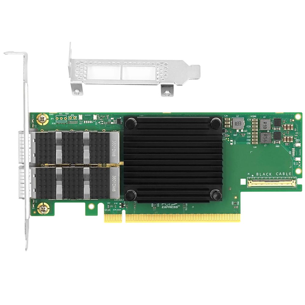 Сетевой адаптер LR-Link LRES1160PF-2QSFP56 PCIe4.0 x16 Dual Port 200G NIC Card — изображение 3