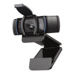 Веб-камера Logitech C920e черная, 3Mp, FHD 1080p@30fps, автофокус, угол обзора 78°, складная подставка, USB2.0, кабель 1.5м