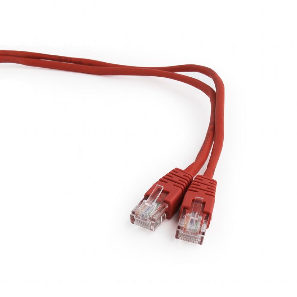 Патч-корд UTP Cablexpert PP12-1.5M/R кат.5e, 1.5м, литой, многожильный (красный) (078146)