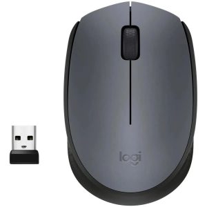Мышь беспроводная Logitech M170 Gray |910-004646| серая с черным, оптическая, 1000dpi, 2.4 GHz, USB-ресивер