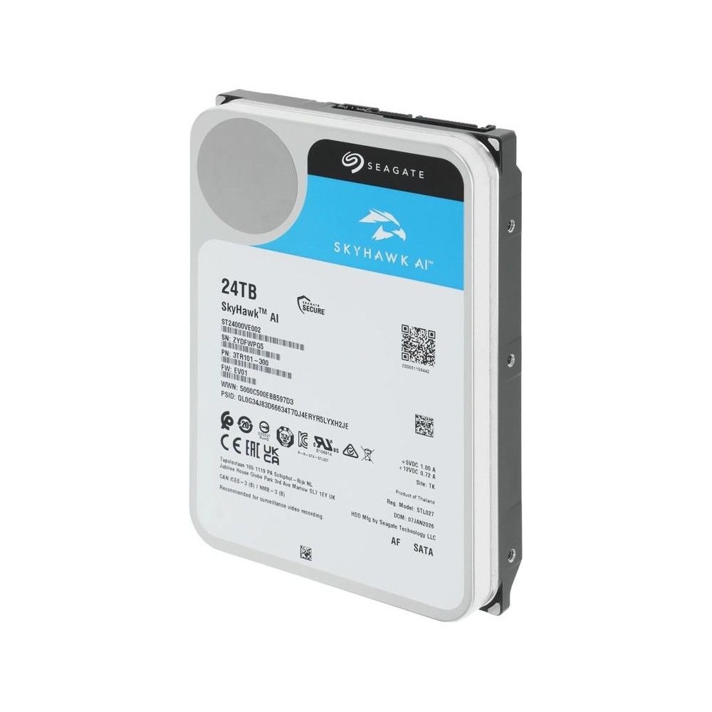 Жесткий диск Seagate SATA-III 24TB ST24000VE002 SkyHawkAI 512E (7200rpm) 512Mb 3.5" — изображение 3