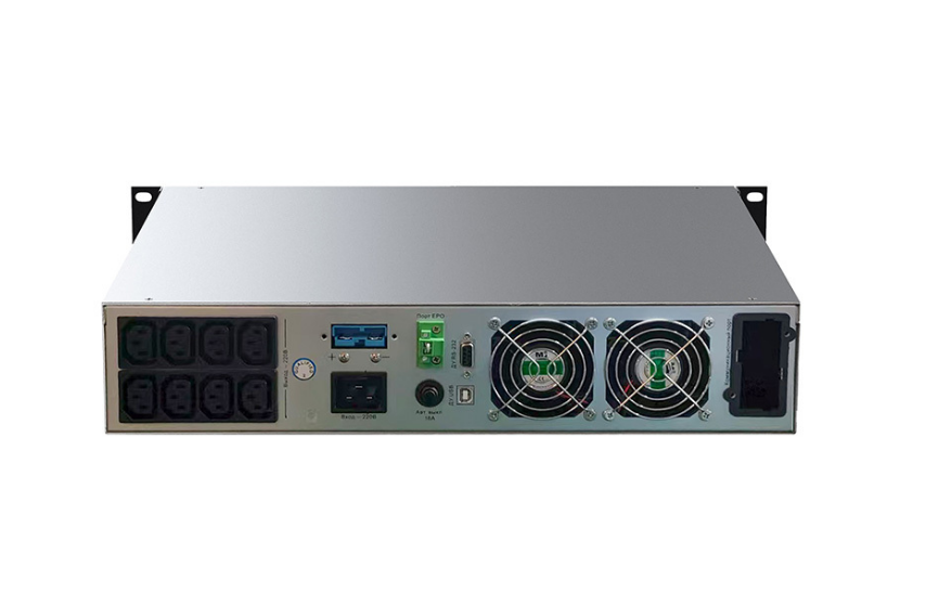 Онлайн ИБП MR-US2KRT, 2кВА, 4*12B/9Ач, Вход: С14, Выход: 2*CEE 7/3, стоечный, MARSRIVA — изображение 5